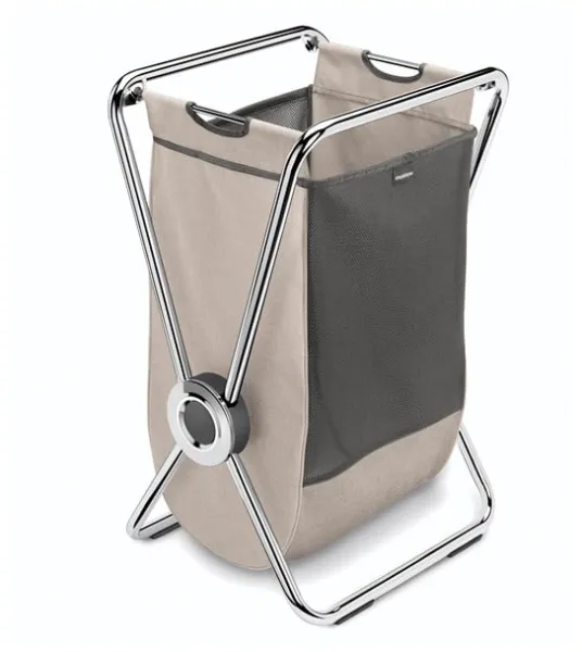 Simplehuman Enkelt X-ramme Vasketøjskurv, Krom